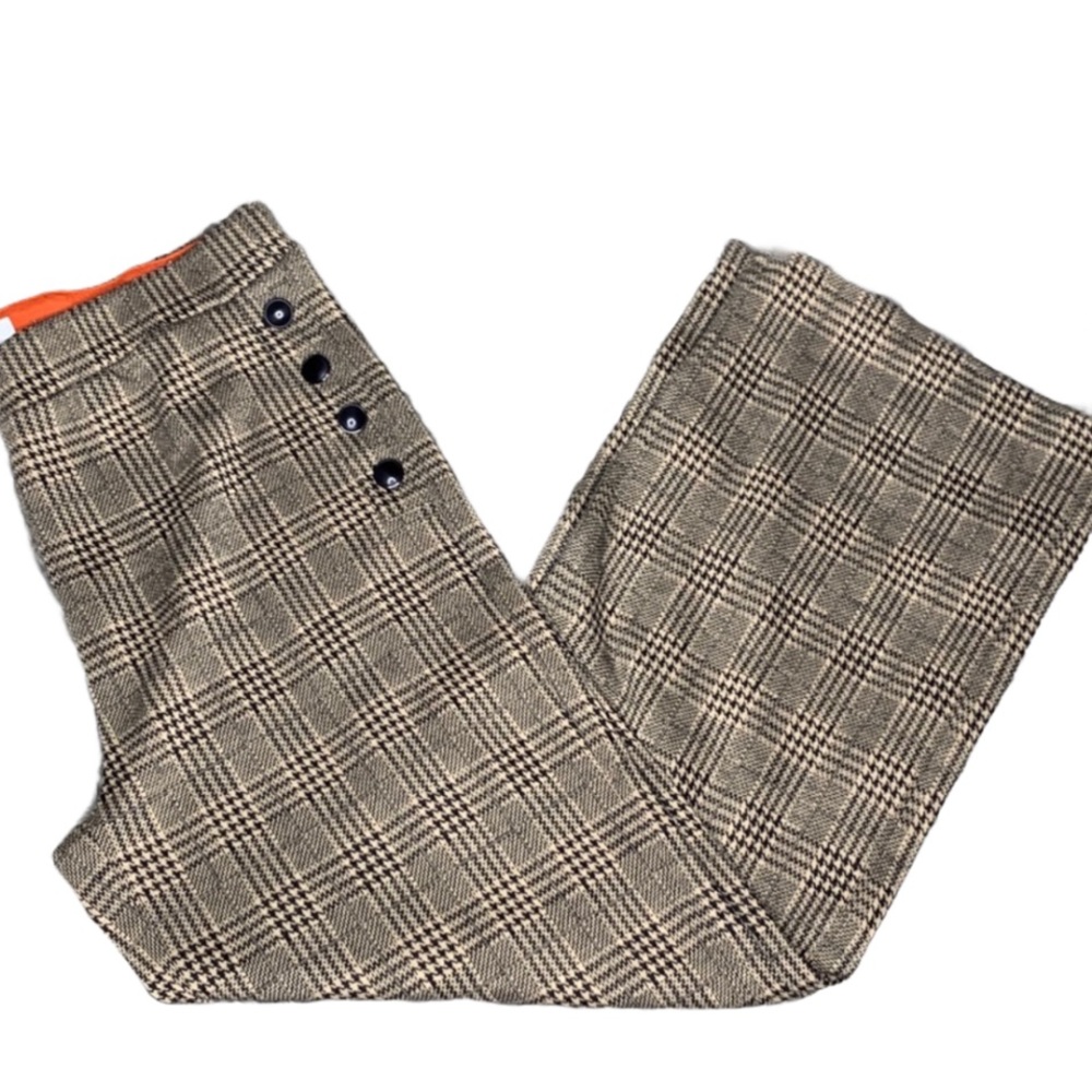 Studio JPR Wide Leg Plaid Print Pants